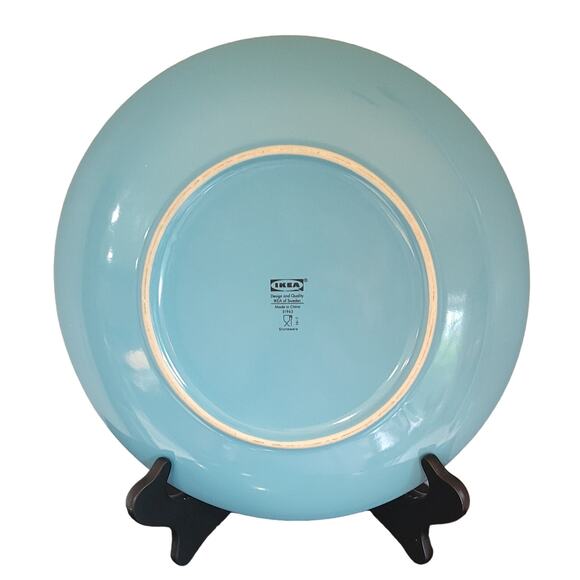 (Qty 1) Ikea Fargrik Turquoise Blue Dinner Plate IKEA Of Sweden 21963 Discontinu - Picture 16 of 16